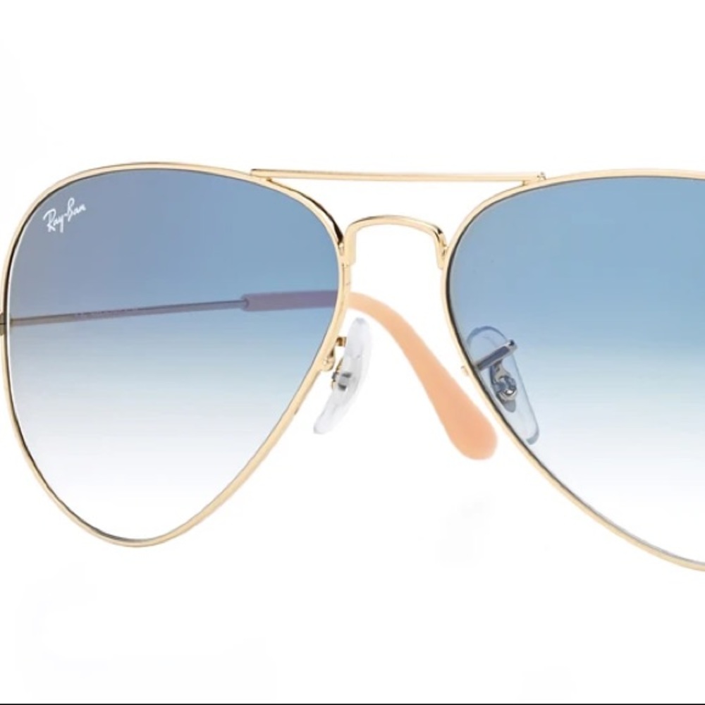 Blue Aviator Gradient Sunglasses - image 1